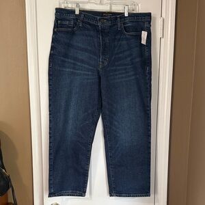 Banana Republic Women’s Cropped Straight Jeans in Dark Indigo
